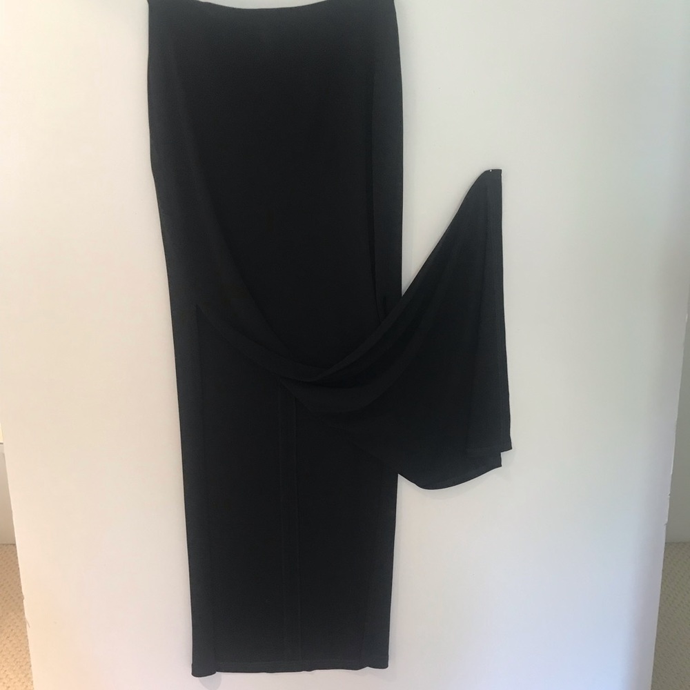 Rayon full length skirt with slit on both sides